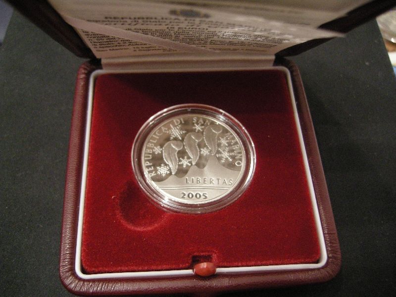 (afbeelding voor) 5 Euromunt San Marino 2005 Proof in cassette